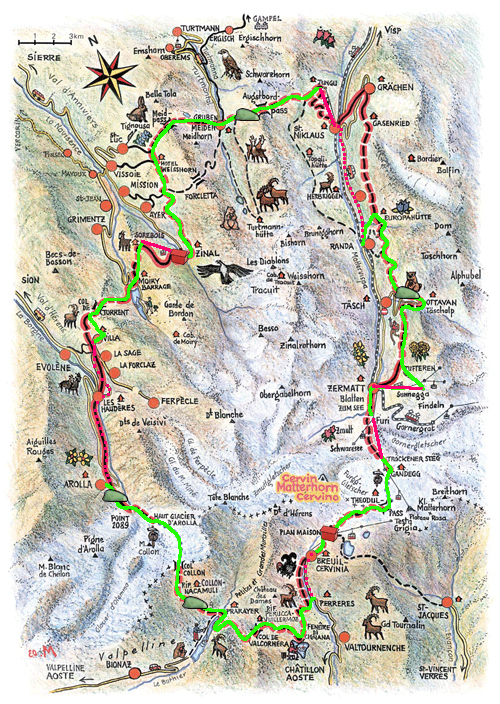 notre parcours sur la carte officielle